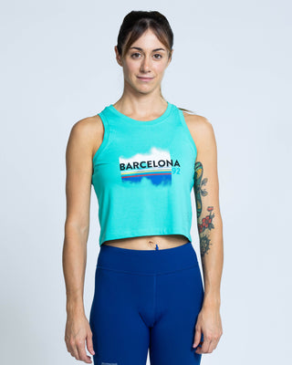 ALPHALETE Women's V-Neck Blue Sports Bra Size Medium